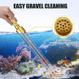 GADFISH Gravel Vacuum for Aquarium Water Changer Fish Tank Cleaning Tools, Siphon Universal Quick Pump Aquarium Water Changing (50ft)