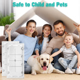 Qualirey 12 Pack Glue Traps for Rats and Snakes, Larger and Heavy Duty Baited Sticky Traps with Non Toxic Glue, Exterminator Plastic Mouse Indoor Trap, Ready to Use, Safe to Children and Pets (White)