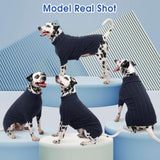 Queenmore Dog Sweaters for Medium Dogs Girls Boys,Soft Dog Sweater Xmas,Turtleneck Pullover Pet Sweaters Knitwear Outfit for Holiday,Knitted Soft Thick Warm Sweater for Bulldog,Dachshund(Dark Navy,M)