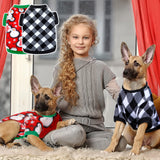 7 Pcs Dog Fleece Sweaters Dog Sweatshirt Winter Outfits Soft Fleece Puppy Sweater Outfits for Chihuahua Yorkshire Pets Cat(Cool,L(Neck: 13.39", Chest: 19.61", Back: 14.17"))