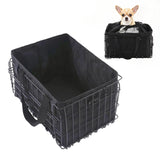 Bike Basket Suit for Front/Rear/Side of Bicycle with Removable Liner Bag, Dog Bike Basket Carrier for Travel, Large Size Basket More Storage, Ebike Accessoriest for Pets, Fruit & Grocery
