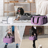 BABEYER Dog Grooming Vacuum Bag, Pet Grooming Kit Bag Perfect for Dog Hair Vacuum & Grooming Tool Kit Accessories- Purple