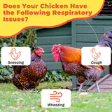 Respiratory Aid for Poultry - Chicken Supplement - Drinking Water Additive - Supports Respiratory Health in Roosters - Suitable for All Birds - 6 oz Dropper - Made in USA