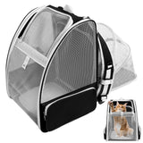 VeluXanipyr Cat Backpack Carrier,Expandable Pet Carrier Backpack for Cat and Small Dogs,for Hiking, Camping and Travelling Use,Collapsible Carrier with Breathable Mesh,Gray