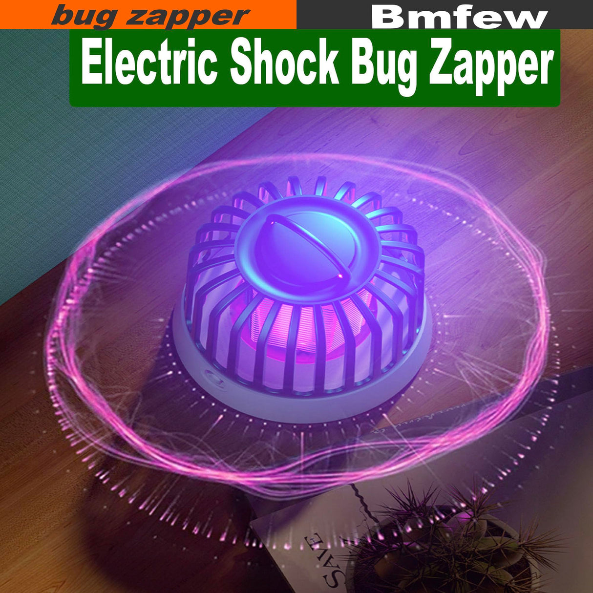 Bug Zapper, Electric Mosquito Zapper, Portable Rechargeable Mosquito Killer