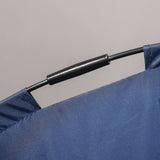 PawHut Elevated Dog Bed with Removable Canopy, Outdoor Dog Cot with UV Protection Canopy Shade, 30 inch Pet Bed for Camping, Dark Blue