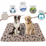 Waterproof Dog Bed Cover - nanbowang Pet Blanket Sofa Couch Furniture Protector for Kids Children Dog Cat, Reversible (40x50 Inch Pack of 1, Beige)