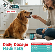 Load image into Gallery viewer, PET LOL Taurine Supplement for Dogs with L-Carnitine and Coenzyme Q10 (CoQ10): Vet Endorsed for Enlarged Heart (DCM), Congestive Heart Failure, Taurine Deficiency: 3-in-1 | Dog Supplements- 120ct
