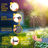 GIGALUMI Garden Outdoor Decor Lights, Christmas 8 Pack Solar Garden Lights for Yard Outside Fairy Garden Lights Decorative, Solar Lights for Balcony Patio Garden Decor Yard Pathway Flowerbed Planter