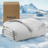 Bedsure Premium Cooling Blanket for Medium Dog - Q-MAX>0.5, Breathable Summer Washable Cold Pet Throw Blanket, Soft Durable Self Cooling Cat Mat for Hot Weather, Pearl Grey, 30x40