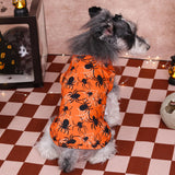 CuteBone Halloween Dog Shirts 2-Pack Soft Pet Clothes Breathable Summer Vest for Small Puppy and Stretchy Cat Apparel 2BX22XL