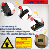 CANAANIN Large Rat Traps, Mouse Traps That Work, Excellent Traps for Gophers, Snap Traps for Indoor Outdoor, Quick Effective Sanitary Safe, Snap Trap for Mouse, Chipmunk, Safety and Friendly 6 Pack