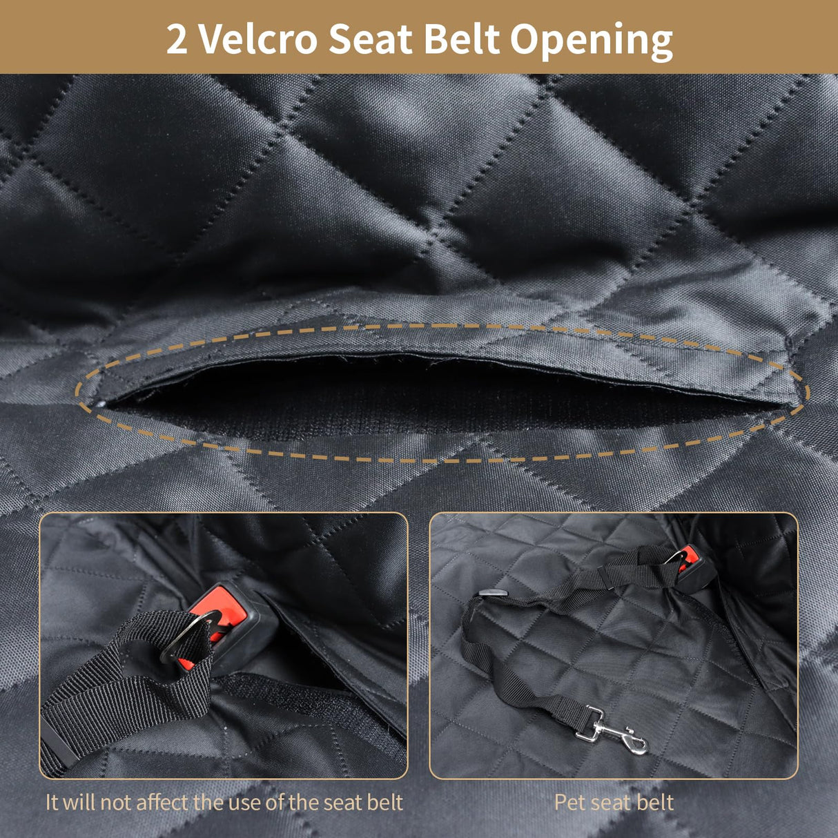 Viaviat Dog Car Seat Cover,Pets Back Seat Extender,600D Heavy Durable 100% Waterproof Scratchproof Soft Dogs Hammock, Nonslip Backseat Protector for Cars Trucks SUVs