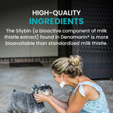 Nutramax Laboratories Denamarin Liver Health Supplement for Medium Dogs - With S-Adenosylmethionine (SAMe) and Silybin, 30 Tablets