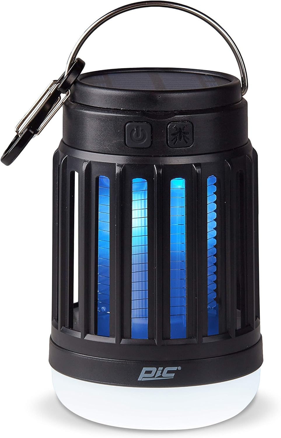 PIC SOLAR-PLZ Portable Lantern and Insect Killer Zapper - Black
