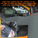 RUIANTE Front Seat Dog Car Seat Cover,Waterproof & Scratch-Resistant,Non-Slip & Stable,Universal Dog Car Seat Protector for Pickup Trucks,Pet Travel(Upgraded Version, Dark Green)