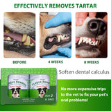 Petstoral 2-Pack Plaque Removal Natural Dental Powder, Dog Dental Care and Bad Breath Treatment, Dog Teeth Cleaning Powder for Healthy Teeth & Gums for All Dogs