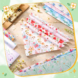 Bulyoou 120 Pcs Spring Dog Bandanas Bulk Floral Printing Pet Bandanas Dog Handkerchiefs Spring Scarf Bibs Triangle Bibs Adjustable Kerchief Pet Grooming Costume Accessories