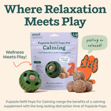 WOOF Pupsicle Refill Pops for Calming - Long-Lasting Refills for The Pupsicle Toy to Promote Calm - Calming Dog Treats - Magnesium for Dogs- Large Pops - 7 Count