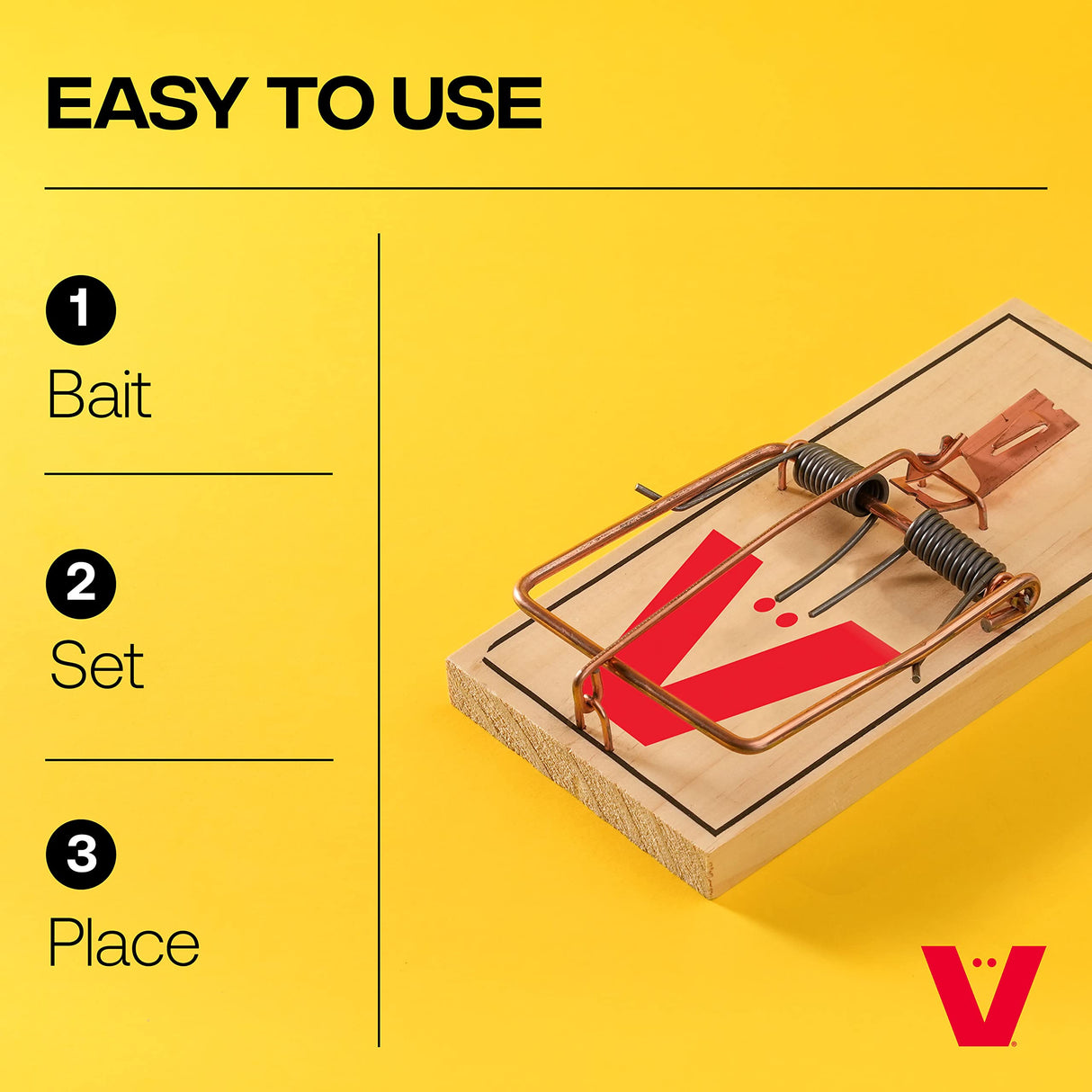 VICTOR M156-20 Metal Pedal Sustainably Sourced FSC Wood Snap Mouse Trap - 20 Traps (Pack of 1)