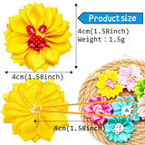 Mruq pet 80pcs Dog Flower Bows, Bulk Holiday Small Dog Hair Bows with Rubber Bands, Mix Cute Bunny Pattern Puppy Dog Bows for Festival Pet Dog Cat Hair Grooming Accessories