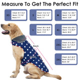 Petglad Dog Coat, Waterproof Dog Winter Jacket with Pocket, Reflective Adjustable Pet Snow Vest, Warm Cozy Fleece Sweater for Small Medium Extra Large Dogs - American Flag, XS