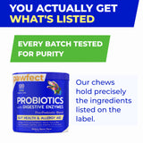PAWFECTCHEW Pet Probiotics for Dogs & Digestive Enzymes for Dogs | Gut Health & Digestive Function Support | Pumpkin & Omega | Prebiotic Supplement Chews