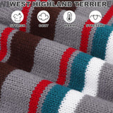 PAWCHIE Dog Sweater - Warm Coat Turtleneck, Stretchy Knitted Dog Outfit with Leash Hole, Grey S - Small to Large Doggy Puppy Cat