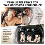 Vehicle Pet Barrier, Adjustable Universal Dog Car Barrier for SUVs, Trucks and Cars, Moves with Car Seat, Sturdy Metal Tube Pet Pen for Vehicles