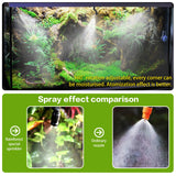 Reptile Smart Mister, Reptile Humidifiers Misting System Automatic with Timer, Terrariums Humidifier with 360°Adjustable Misting Nozzles, Spray Kit for Rainforest Plants Amphibian