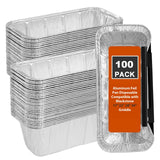 Whaleme 100 Pack Grease Cup Liners Compatible with Blackstone Griddle 5017 - Griddle Accessories, Disposable Grill Grease Tray, Aluminum Foil Drip Pan Grease Catcher Cup Liner for 17, 22, 28, 36 Inch