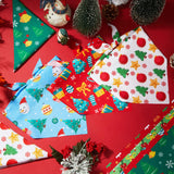 Chunful 120 Pcs Christmas Bandanas for Dogs Xmas Bandanas Bulk with Santa Snowflake Candy Cane Patterns Soft Bibs Adjustable Triangle Doggie Scarf for Small Medium Large Pet 25.6 x 17.7 x 17.7 Inch