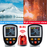 BENETECH Infrared Thermometer -58℉~1382℉(-50℃~750℃) with 30 Groups Memory, IR Laser Pyrometer Gun with High Low Temperature Alarm & MAX MIN DIF AVG Value for Cooking Auto Repair
