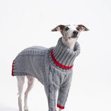 ESCCBOO Italian Greyhound Clothes, Warm Sweater for Whippets, Dog Onesie, Two-Legged Turtleneck Warm Sweater for Small Medium Dogs (Small, Grey)