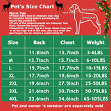 MuYaoPet Family Matching Dog and Owner Clothes Outfits,Christmas Pet Cat Sweater Costume for Small Medium Extra Large Dogs/Women/Men,Only for Pet XL