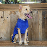 Blueberry Pet Dog Sweater in Alaskan Blue - Award Winning Medium Dog Clothes for Small Dogs, Classic No-Sleeve Wool Blend, 14" Back Length, 18"-22" Chest Girth, Cozy & Warm, Machine-Washable