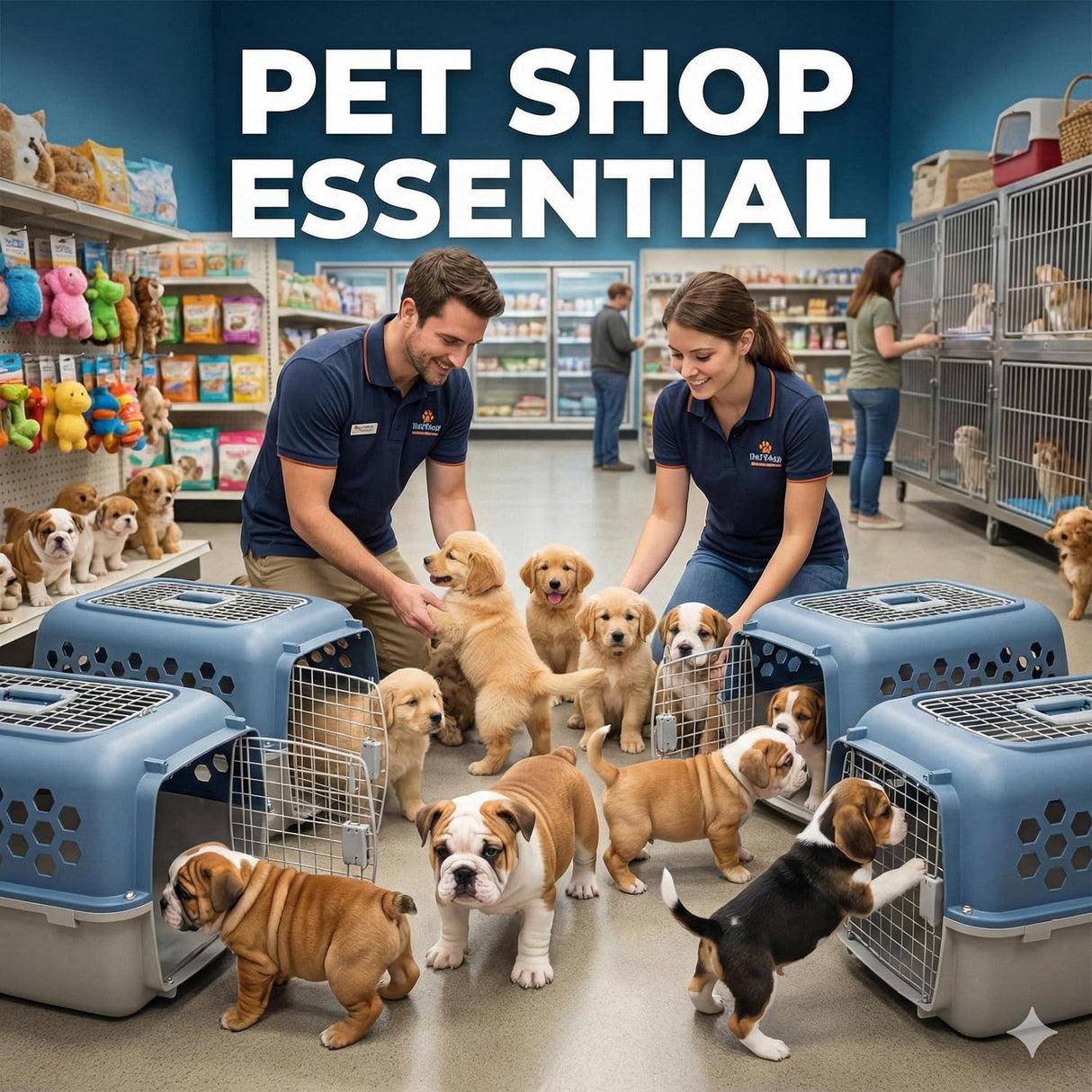 Portable Double Door Plastic Pet Carrier for Dogs & Cats - 24" Durable Ventilated Kennel with Top Loading, Airline Approved, Foldable Design for Travel & Vet Visits