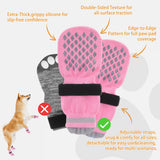 KOOLTAIL Anti Slip Dog Socks Booties to Prevent Licking Paws Scratching, Pet Boots&Paw Protector for Hardwood Floors, Dog Shoes for Winter, Traction Control Grip Socks for Small Medium Large Dogs XL