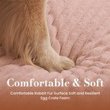 Cozila Orthopedic Dog Bed Medium Size Dog, Pet Beds with Waterproof Lining, Soft Short Plush Surface & Egg Crate Foam, Machine Washable Pet Mat with Removable Cover & Anti Slip Bottom
