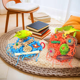 KATUMO Bird Toys, 2 Pack Bird Grass Mat Foraging Wall Toys Parrot Shredder Toys for Parakeet, Cockatiel, Conure, Lovebird, Budgie, Small to Medium Birds