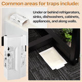 Kittmip 24 Pcs Mouse Traps Indoor for Home, Glue Traps Sticky Adhesive Easy to Use Safe Glue Boards Trap for Mouse Insects Bugs Rats Rodents, 8.7 x 5.3 Inch