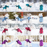 Gyuzh Dog Coat with Harness,Dog Coats for Small Dogs,Warm Fleece Winter Puppy Jacket,Waterproof Jacket with Harness Built in for Small Medium Large Dogs