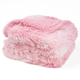 PetAmi Waterproof Dog Blanket for Medium Large Dogs, Calming Fleece Cat Blanket, Couch Protector Washable Sherpa Faux Fur Pet Throw for Puppy, Soft Reversible Leakproof 40x60 Tie-Dye Pink