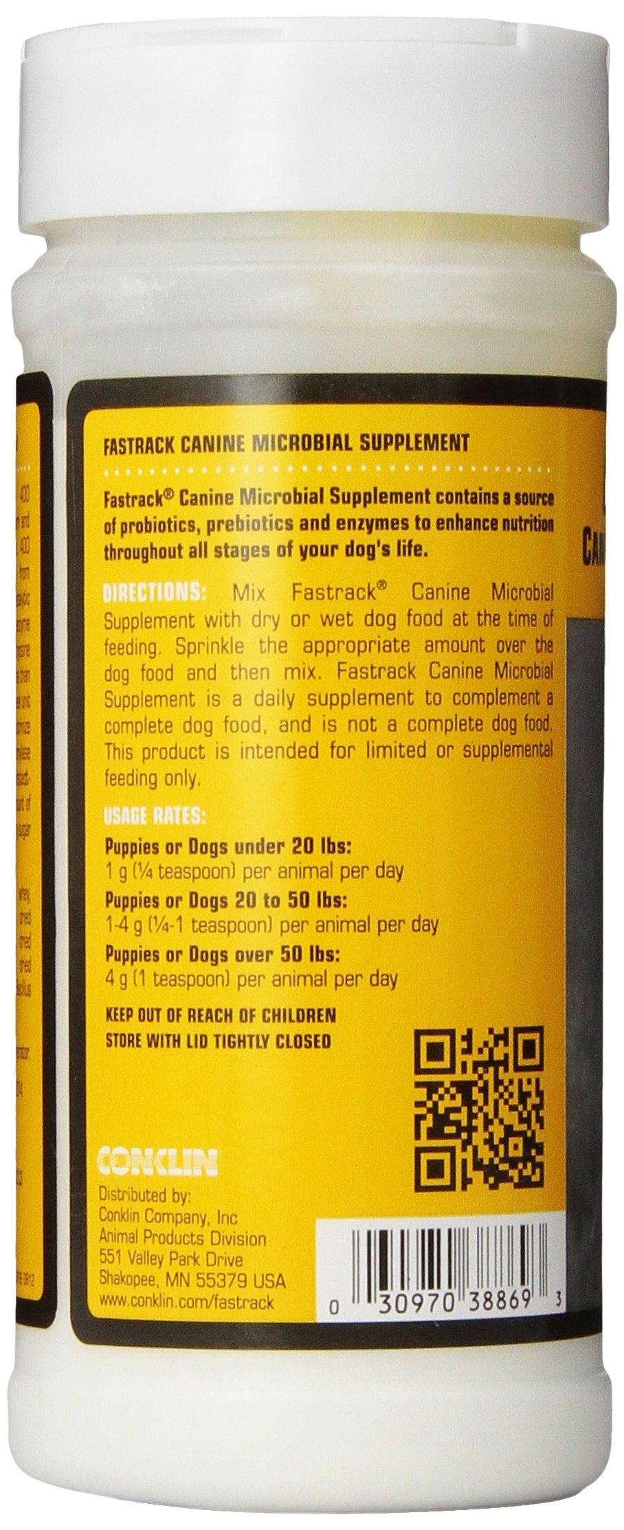 Conklin Fastrack Canine Microbial Supplement for Dogs, 300gm