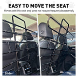 Vehicle Pet Barrier, Adjustable Universal Dog Car Barrier for SUVs, Trucks and Cars, Moves with Car Seat, Sturdy Metal Tube Pet Pen for Vehicles