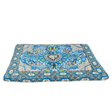 CZOXiViYC Washable Dog Crate Bed, Ultra Soft & Anti-Slip Crate Pad, Cozy Kennel Mat for Large/Medium/Small Dogs, Plush & Bohemian Dog Bed Mat(Blue, 23.0" L x 17.0" W x 2.3" H)