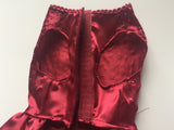Vedem Pet Small Dog Princess Rhinestone Satin T-Shirt Dress Wedding Tutu Voile Dress (L, Burgundy)