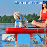 Dogcheer Dog Harness-Style Life Jacket Shark, Reflective Dog Life Vest for Swimming Boating, Adjustable Puppy Swim Vest, Pet Floating Device for Small Medium Large Dogs - Blue, L