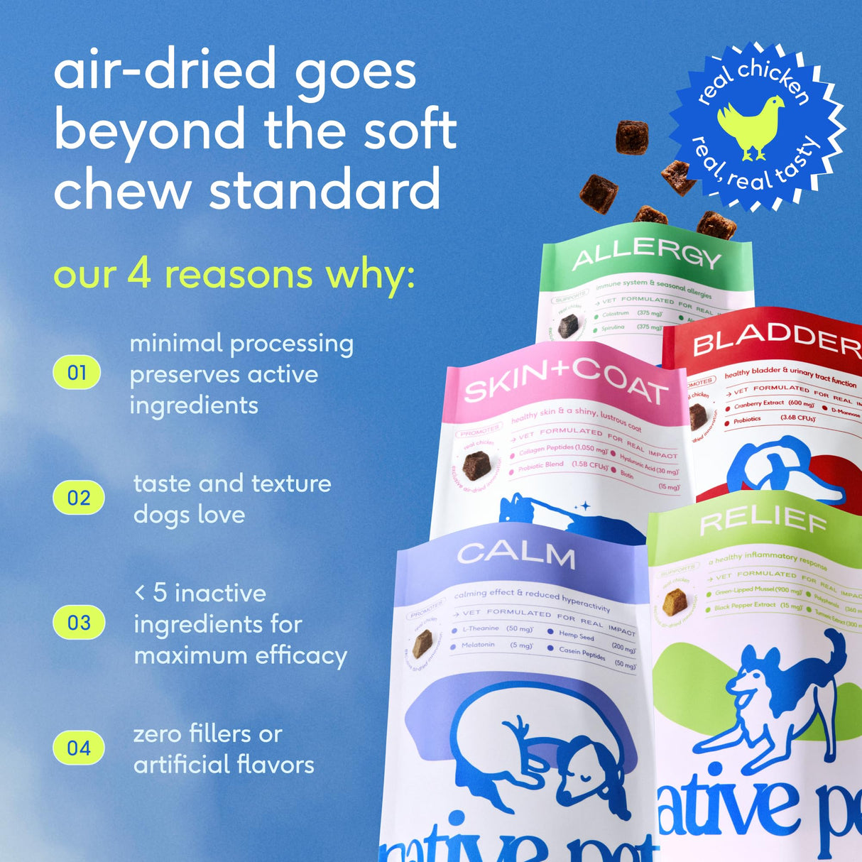Native Pet Calming Chews for Dogs - Melatonin for Dogs Anxiety Relief - Grain Free All Natural Hemp Calming Treats & L-Theanine Helps Manage Stress & Separation Anxiety - Puppy Sleep Aid - 30 Chews