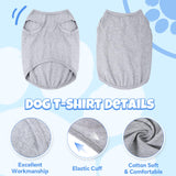 Hillban 9 Pcs Dog Shirts for Small Dogs Colorful Summer Sleeveless Dog T Shirts Stretchy Cute Blank Puppy Tank Top Cotton Breathable Pet Vest Comfort Dogs Clothes Pet Outfit for Daily Wear